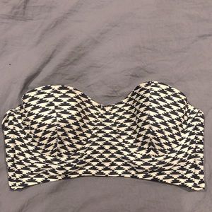 Navy/White Bikini Tube Top